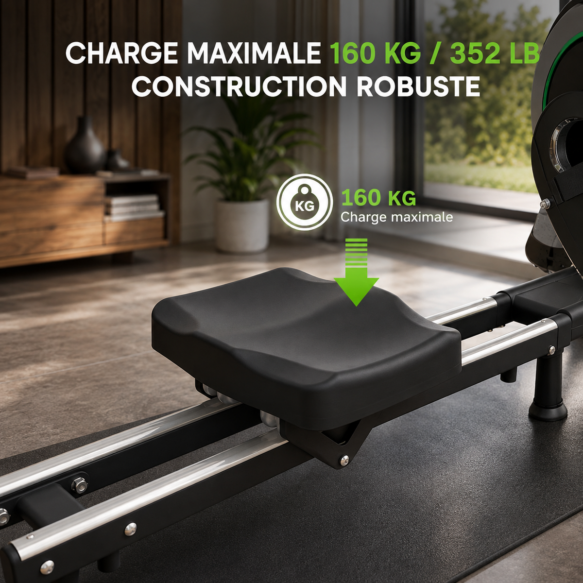 Rameur Magnétique 16 Niveaux pour la Maison