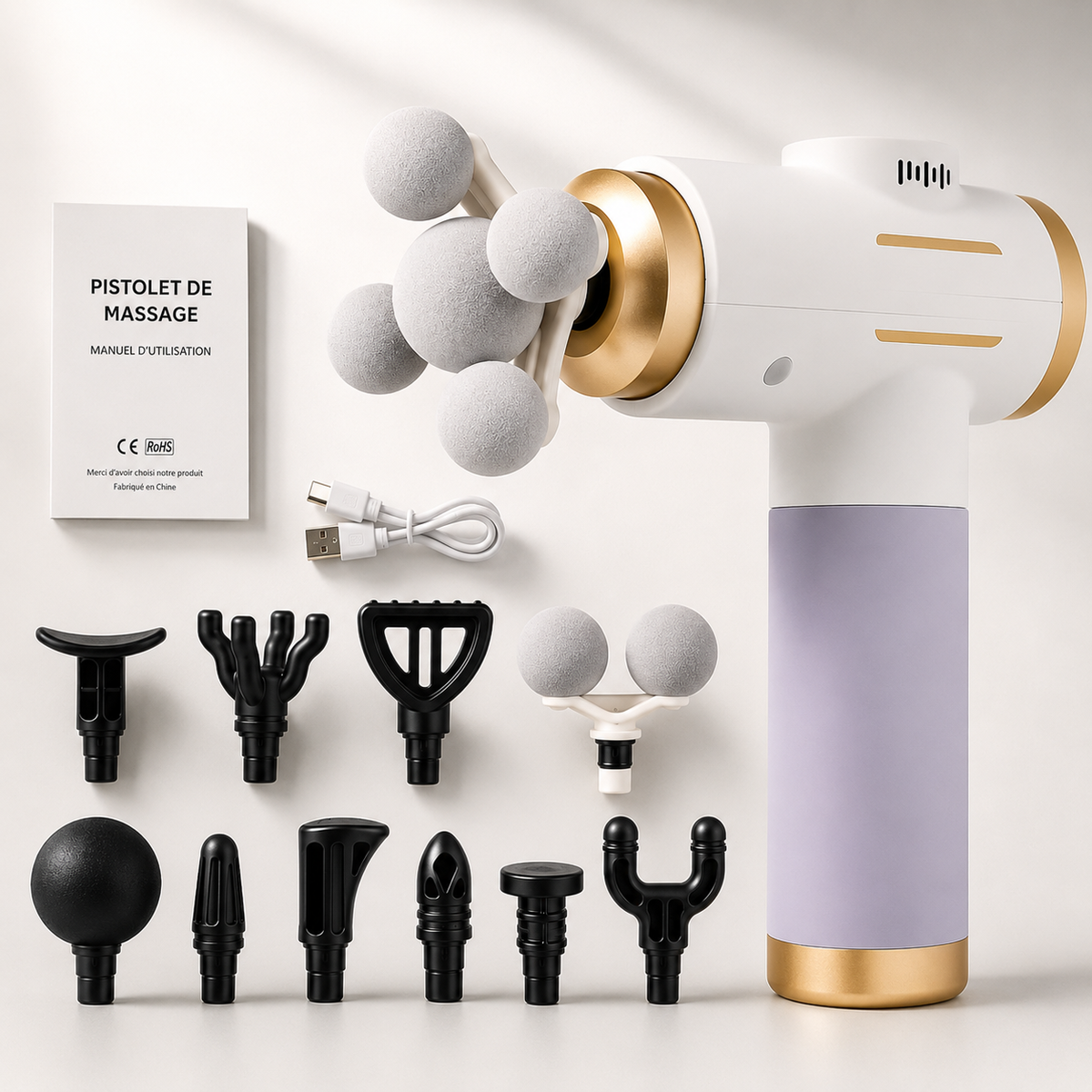 Pistolet de Massage 99 Niveaux