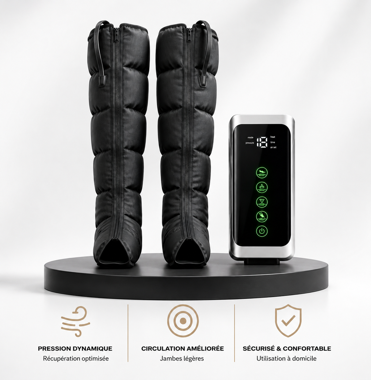 Bottes de Compression Pneumatique pour Jambes