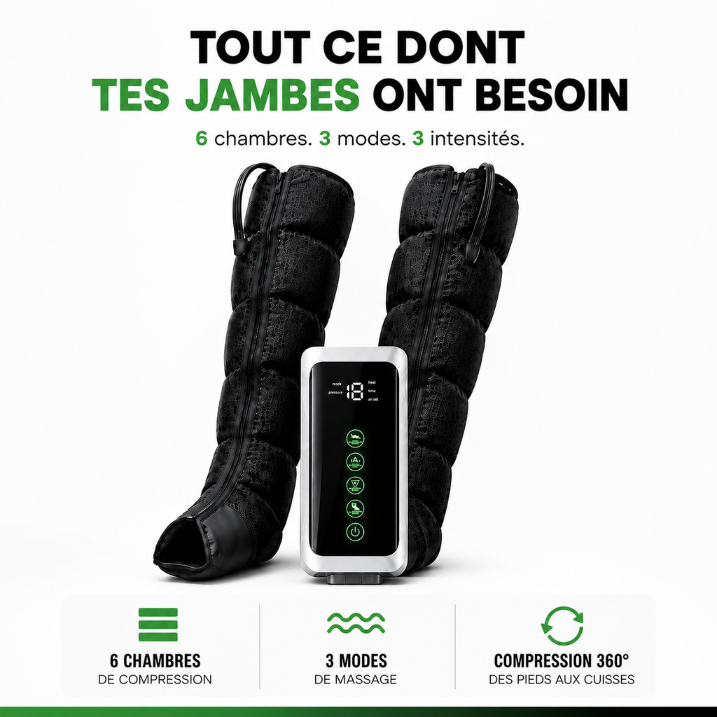 Bottes de Compression Pneumatique pour Jambes